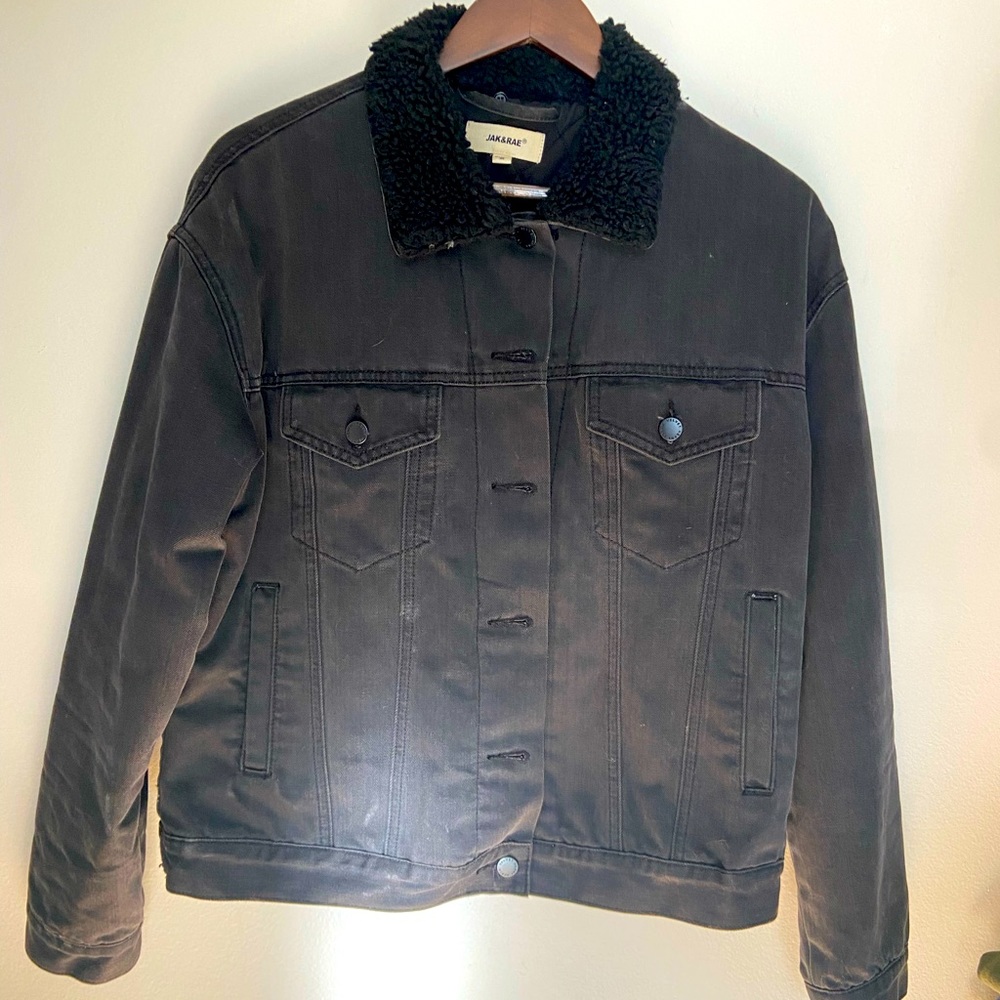 Fleece Denim Jacket